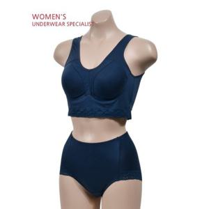 레이스 런닝형 B컵 빅사이즈 브라 맥시팬티 세트 SN2110-0143