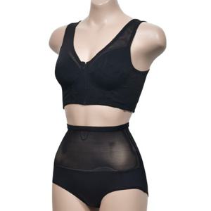 파워넷 원단 앞지퍼 보정 브라 팬티 세트 SN2204-0188