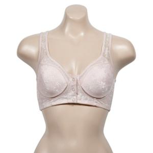 혜명생필품몰 (쏘로사떼)(BR1601)편안한 앞버튼 포인트 풀컵 몰드 청량한 인견 B컵 브라 와이어리스 후크없