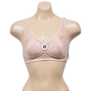 혜명생필품몰 플라워자수 노와이어 망사레이스 조끼형 B컵 브라 95B브라 조끼형브라 20대브라 여성속옷 여