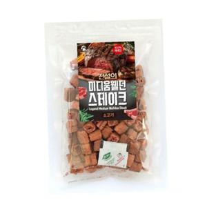 전설의 맛있는 미디움웰던 스테이크 소고기 100g X6개 강아지 간식