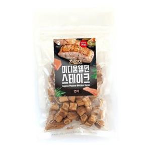 전설의 정성담은 미디움웰던 스테이크 연어 100g X6개 강아지 간식