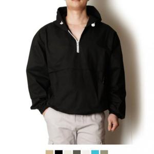 남자 후드 아노락 바람막이 반집업 윈드브레이커 오버핏 데일리 점퍼