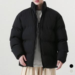남자 루즈핏 볼륨 웰론 숏패딩 미니멀 데일리점퍼