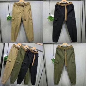 여성 여자 와이드 가을 기모 데일리 카고팬츠 겨울 밴딩 편한 커팬츠 여성