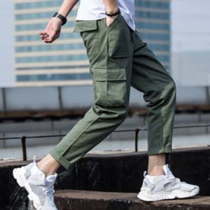 포인트 죠거바지 면바지 조거바지 일자면바지 남성하의 3색 마바지 구부