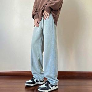 캐주얼 남자여름청바지 남자와이드데님팬츠 일자핏 편한 남자스키니진