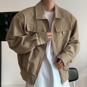 지퍼 베이직점퍼 오버핏 남자점퍼 가을 남성점퍼 블루종 캐주얼점퍼 남성
