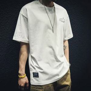 데일리 남자 반팔티셔츠 반팔티 남자반팔티 상의 남자오버핏반팔티 백프린팅