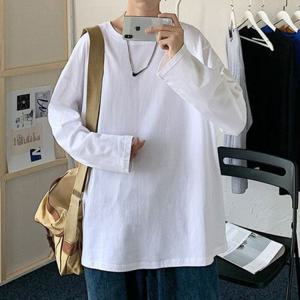 레이어드 남성티셔츠 반집업맨투맨 무지 남성 무지티 데일리 맨투맨 긴팔
