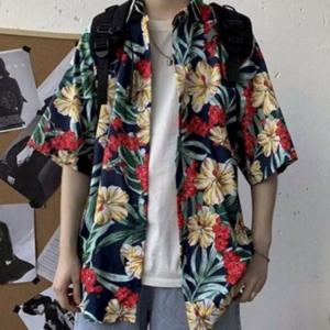 반팔 여름 휴양지 남성 트로피컬 빅사이즈 셔츠 하와이안