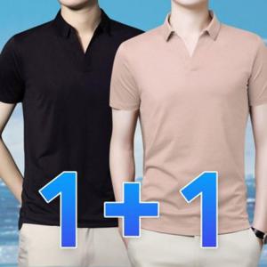 반팔티셔츠 단체 유니폼 카라티 피케 1+1 여름 아이스 남자티셔츠