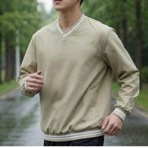 남성 바람막이 브이넥 아노락 골프 데일리 방수 맨투맨 간절기