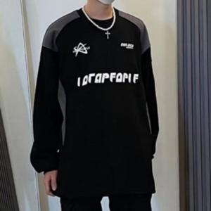 남자 캐주얼 긴팔티 루즈핏 간절기 티셔츠 무지 긴팔 상의 면티셔츠