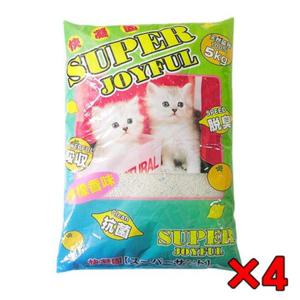 [4개묶음]슈퍼 조이풀 고양이모래 5kg