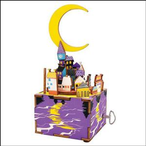 DIY MDF 무빙 오르골 도시의 달