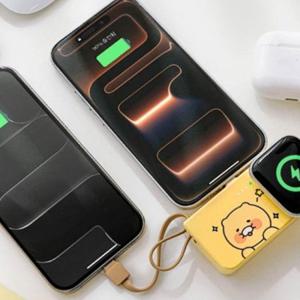 도킹 보조배터리 이지형 5000mAh 소형밧데리 여행용품 휴대폰보조빠떼리