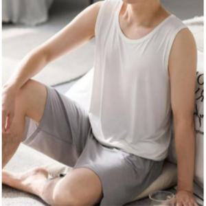 여름잠옷 여름 민소매 쿨링소재 생활복 민소매잠옷 반바지 남자 잇백잇슈 잠옷세트