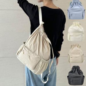 포켓 가벼운 조리개백팩 백팩 캐주얼백팩 멀티 조리개가방 데일리 스트링