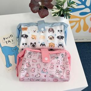 꾸미프렌즈파우치 화장품 데일리 캐릭터필통 여행용 펜케이스