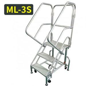 안전난간 자동멈춤 이동식사다리 ML-3단S 이동작업대