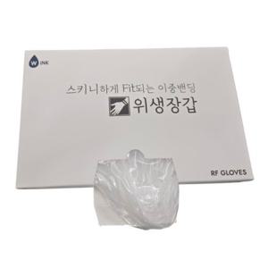 WINK 프리미엄 이중밴딩 위생장갑 스키니핏 일회용 비닐 장갑 300매 10개