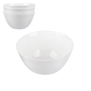 유백색 도자제 우동기 4p BPA Free