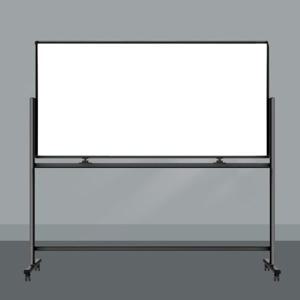 포커스월 360도회전 이동식 양면 화이트보드(180cmx90cm)