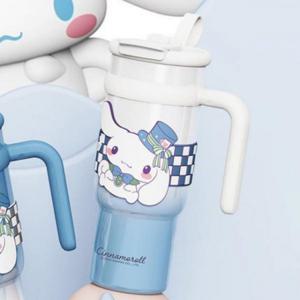 빅사이즈 빨대형 텀블러 휴대용 컵 900ml