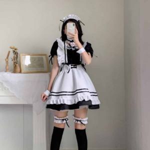 코스프레 이벤트 메이드복 여성 여친이벤트 레이어드앞치마