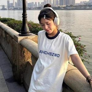 박시핏반팔 클릭유도 루즈핏 반팔티셔츠 여성 여름 오버핏반팔티 편한룩