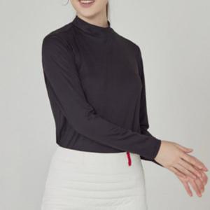 여성 기능성 기모 티셔츠 반목 반폴라 긴팔 하프넥