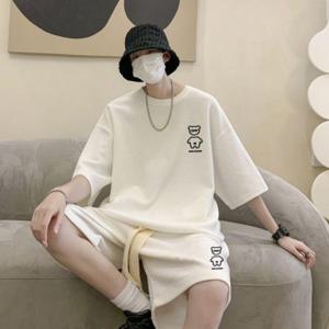 운동복 반팔티 반바지 짐웨어 루즈핏 쿨링 세트 트레이닝 남녀공용 세트 홈웨어 여름 원픽 셀파