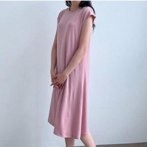 반소매 슈가링 원피스 1P 여자 데일리 편안한 여름옷