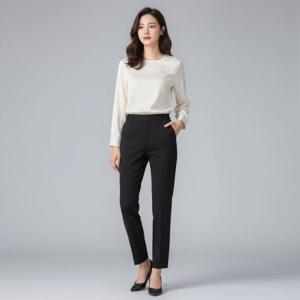 여성 슬랙스 정장 바지 와이드 팬츠 하객룩 오피스룩 면접 복장 출근룩