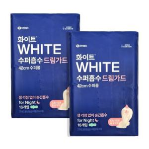 (1+1)화이트 수퍼롱 오버나이트42cm (16개입X2개)