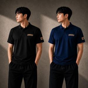 쿨론 카라 반팔 DOKRIP 1945 빈티지 아미 티셔츠/남녀공용 기능성 쿨티/국내생산 아이스 반팔 티셔츠