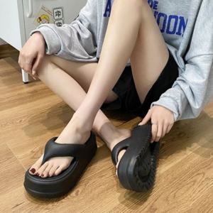 통굽 비치 슬리퍼 사무실 층간소음 편한슬리퍼 외출 키높이슬리퍼 여름쪼리 여성슬리퍼