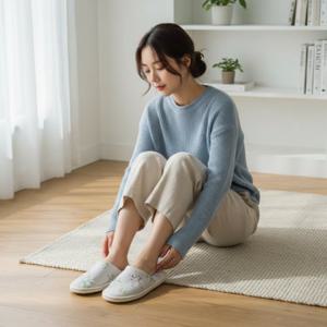 층간소음 방지 거실 실내화 여행용 모텔 일회용 슬리퍼 사무실 조용한 바닥 5세트