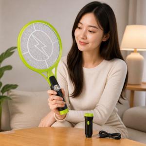 USB 충전식 해충퇴치기 모기파리채 휴대용 라이트