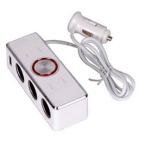 USB지원 3구 확장소켓 차량용멀티시거잭 차량시거잭 시거잭USB 차량시가잭