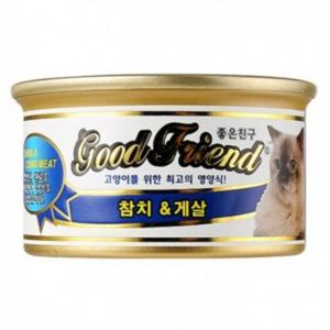 굿프랜드 고양이캔 참치&게살 85g 24개입