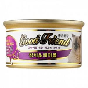 굿프랜드 고양이캔 참치&헤어볼 85g 24개입