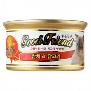 굿프랜드 고양이캔 참치&닭고기 85g 24개입