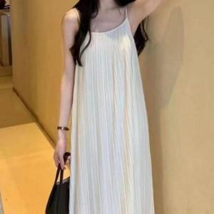 여성끈나시 롱원피스 플 나시원피스 뷔스티에원피스 흰색원피스 휴양지원피스 레이스원피스 여름원피스