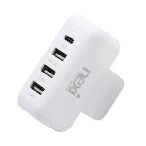 USB3.1 C타입 A타입 4포트 확장 어댑터 61-87W 멀티충전기 노트북 컴퓨터 PC 스마트폰 태블릿