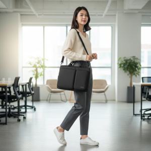 다목적 파우치 지퍼 케이스 서류 보관용 어깨끈 가방