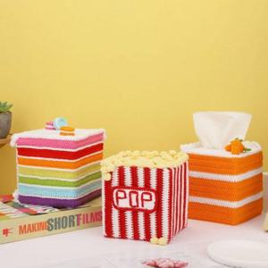 티슈 케이스 코바늘 DIY 패키지 만들기 커버 뜨기 키트 집들이 선물 수납 정리함 주방