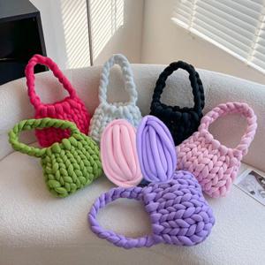 DIY 자이언트얀 굵은실 가방만들기 뜨개실 망고실 빅점보 굵은실