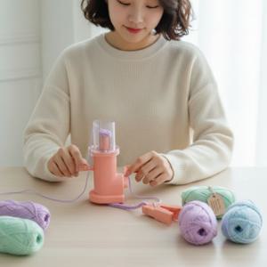 취미 수공예 자동 편직기 DIY 니팅머신 목도리 모자 만들기 기계 수동 겸용 편물기